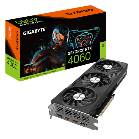 Placa video Gigabyte GeForce RTX 4060 GAMING OC 8GB,GDDR6, 128 bit, PciExpress 4.0, 2xDisplayPort 2xHDMI