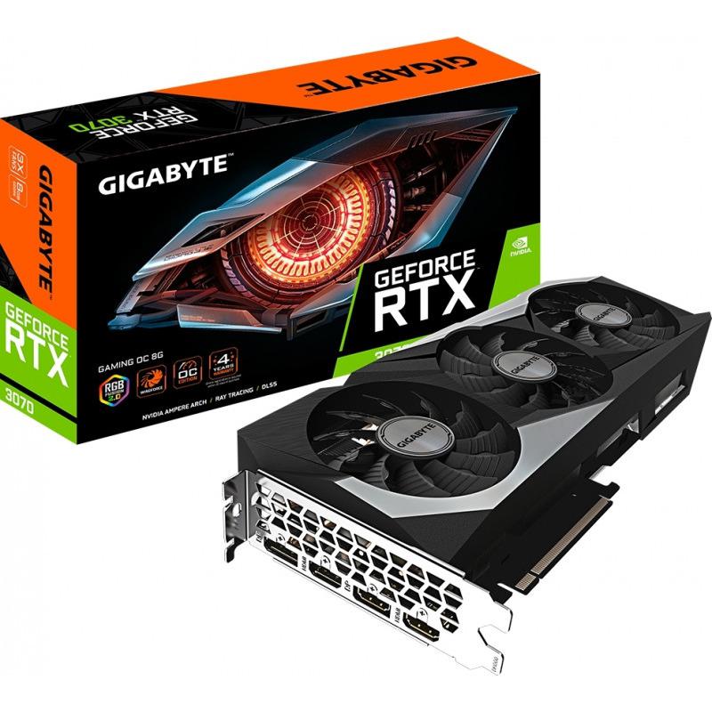 Placa video GIGABYTE GeForce RTX 3070 GAMING OC LHR 8GB GDDR6 256-bit