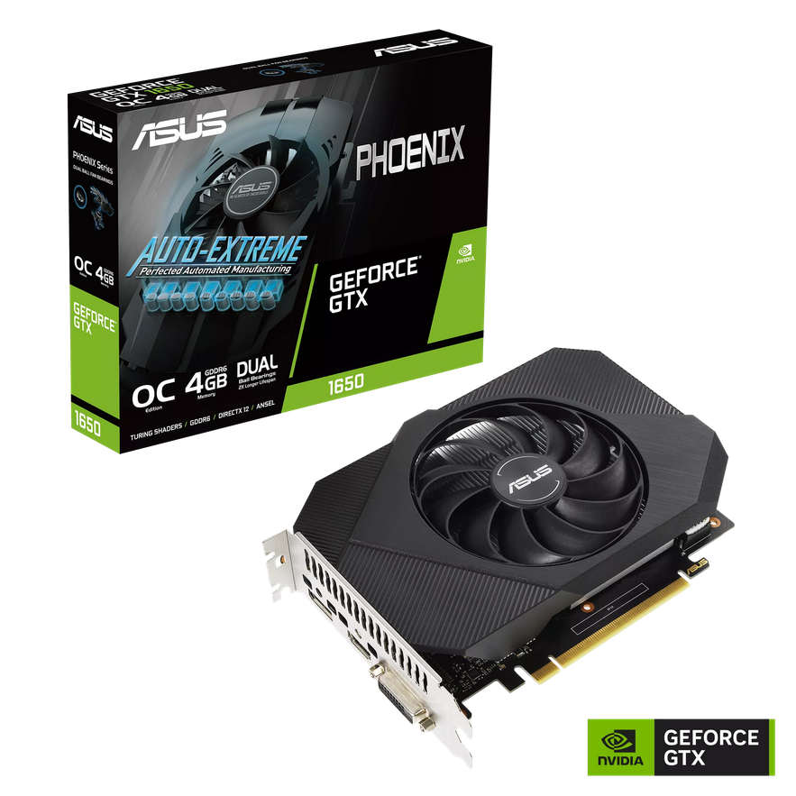Placa video Asus nVidia Phoenix GeForce GTX 1650 OC 4GB GDDR6