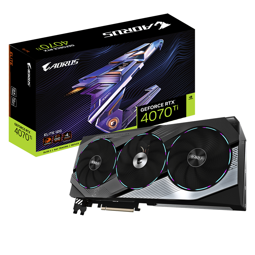 Placa video Gigabyte AORUS GeForce RTX 4070 Ti ELITE 12G