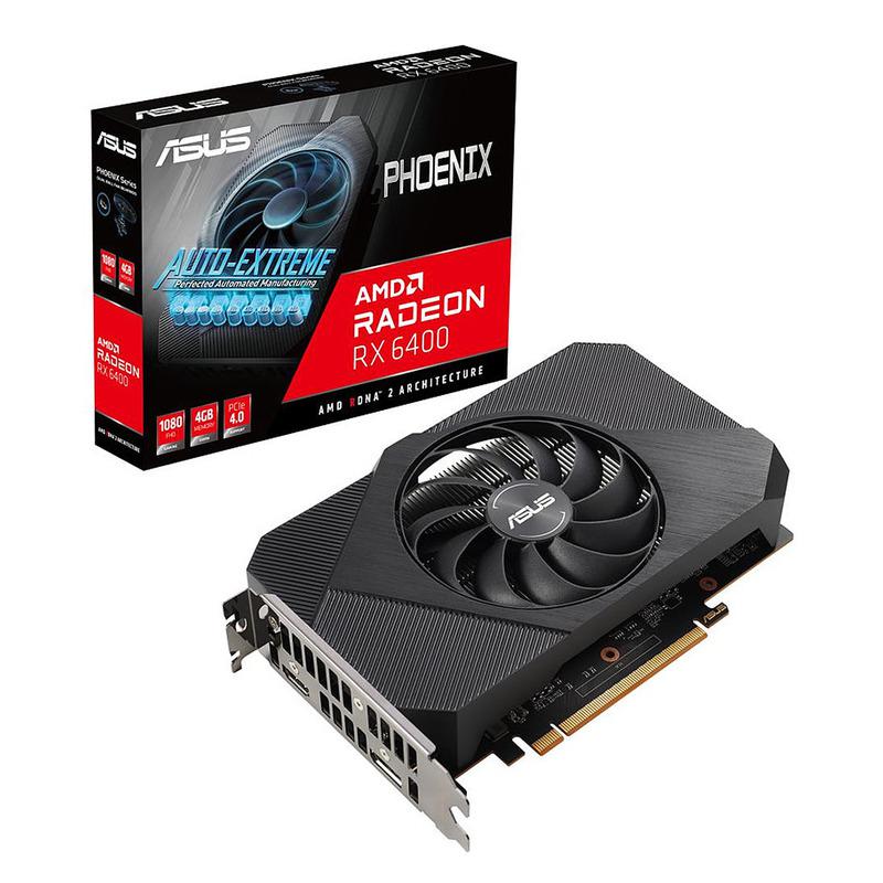 Placa video ASUS Radeon RX 6400 Phoenix, 4GB GDDR6, 64-bit