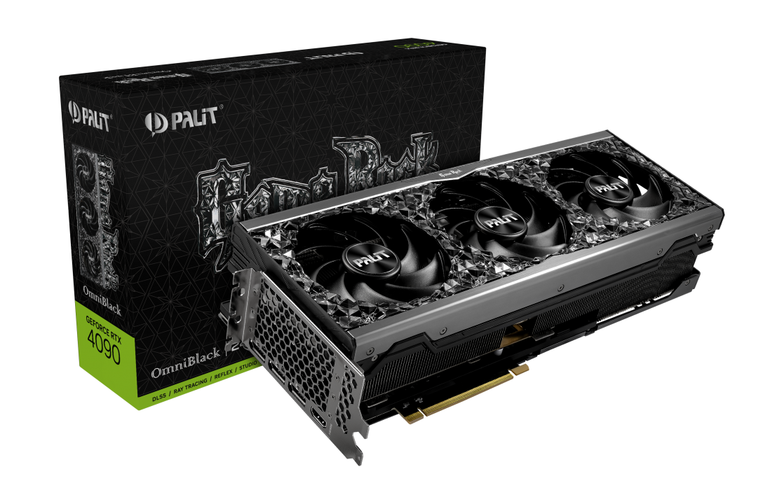 Palit GeForce RTX 4090 GameRock 24GB OmniBlack, GDDR6X, 384BIT, HDMI 2.1, 3x DisplayPort 1.4a, PCI-E 4.0