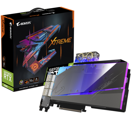 Placa video GIGABYTE AORUS GeForce RTX 3080 Ti XTREME WATERFORCE WB LHR 12GB GDDR6X 384-bit