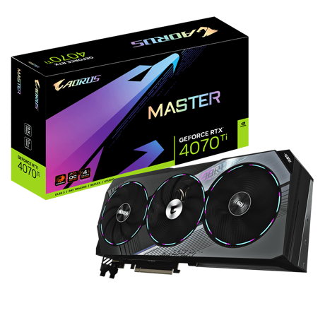 Placa video Gigabyte AORUS GeForce RTX 4070 Ti MASTER 12G