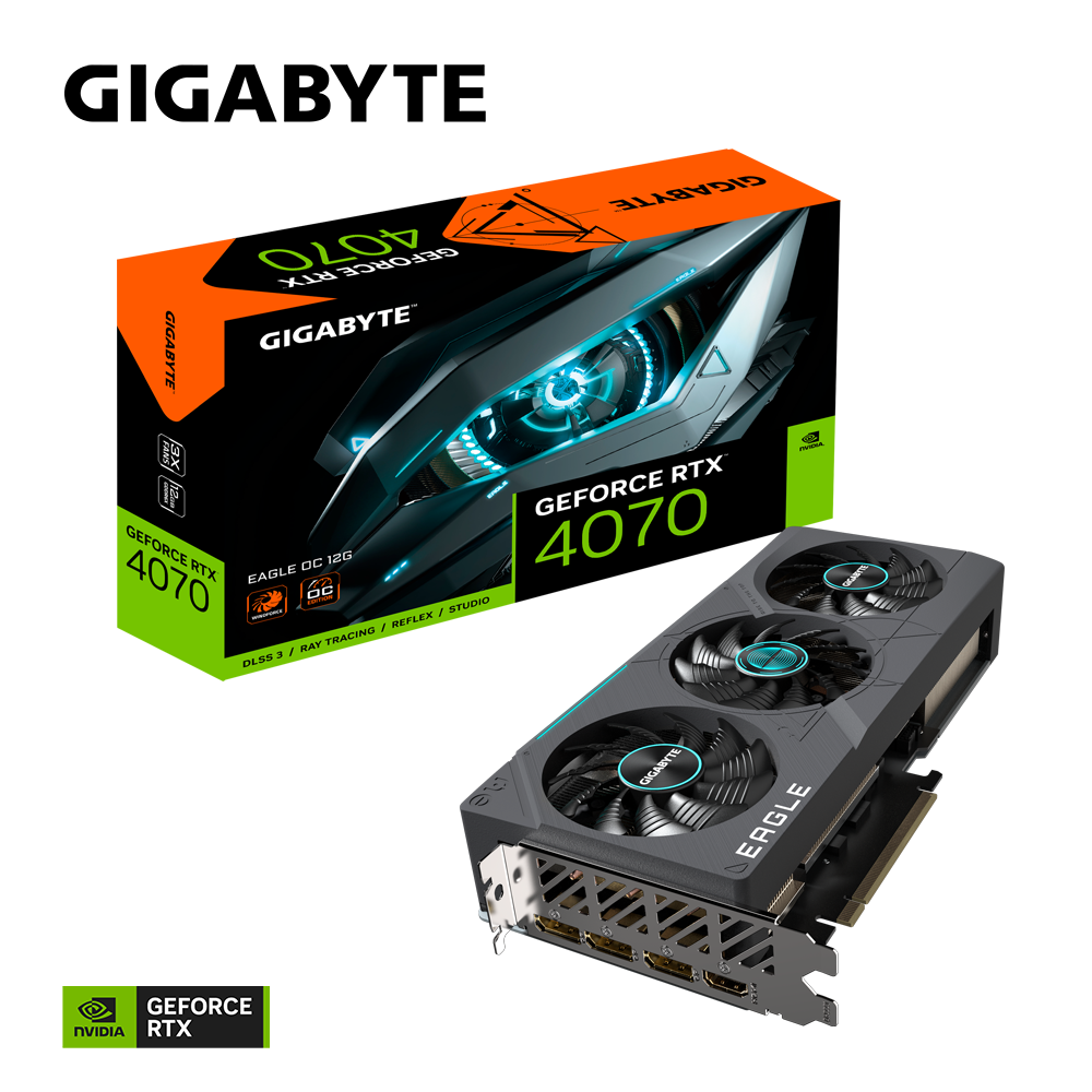 Placa video Gigabyte GeForce RTX 4070 EAGLE OC 12GB