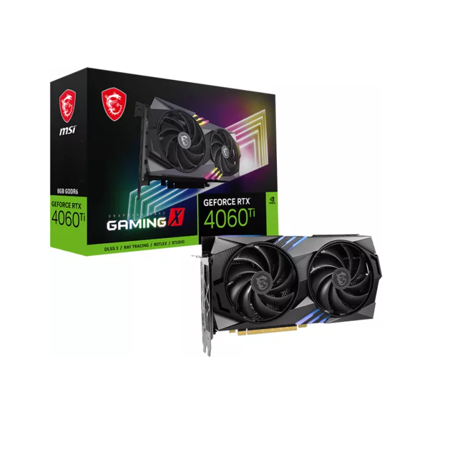 Placa video MSI GeForce RTX 4060Ti GAMING X 8GB, GDDR6, 128BIT, 3x DisplayPort 1.4a, 1x HDMI 2.1a, 2670MHz boost clock, PCI Express Gen 4