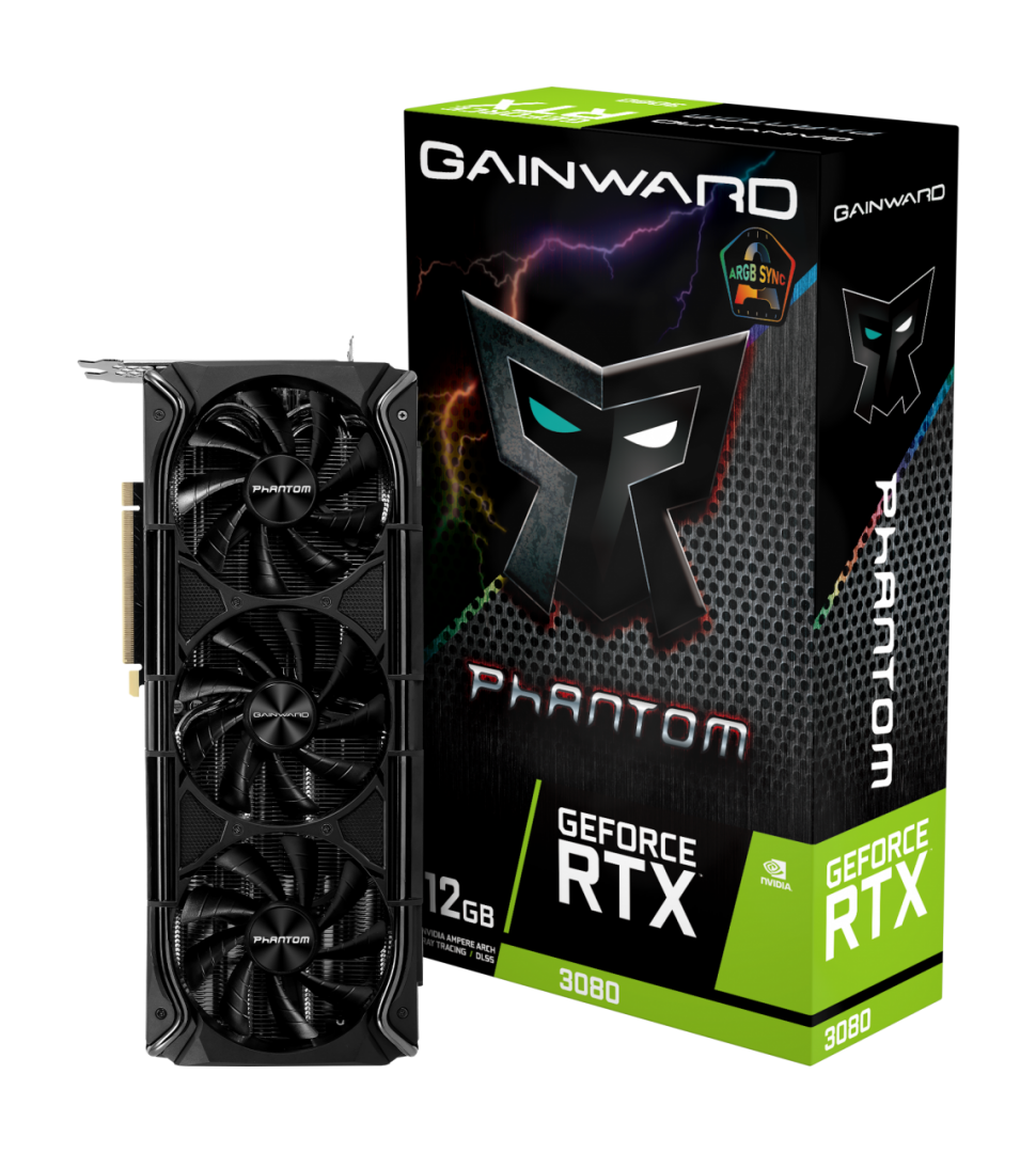 Placa video Gainward GeForce RTX 3080 Phantom LHR 12GB GDDR6X 384-bit