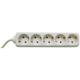 Prelungitor Bachmann SELLY 5xCEE7/3 PC, fara intrerupator, lungime cablu 3m, H05VV-F 3G1, alb