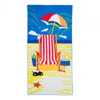 "Beach Towel 90x180 cm Sun
Material : 100% polyester, 220 GSM "