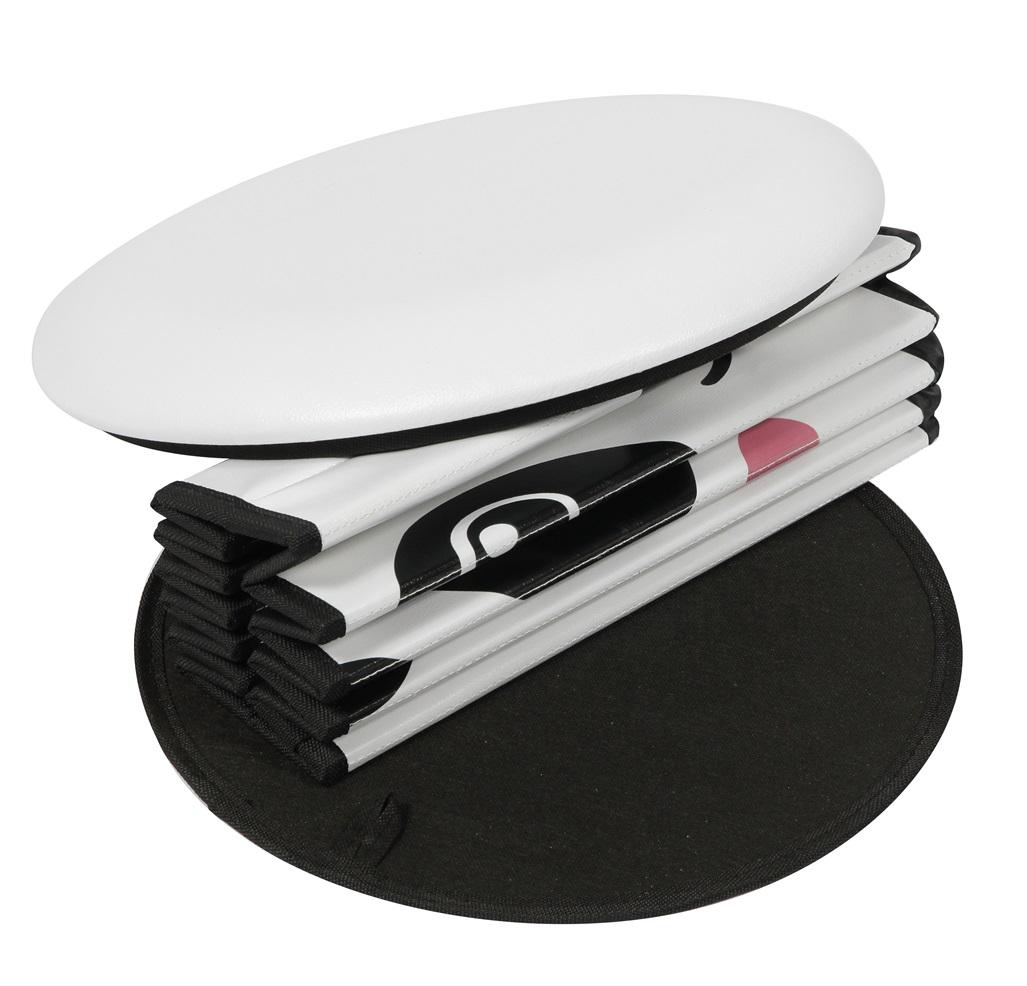 TABURET PLIABIL ROTUND 38CM-PANDA