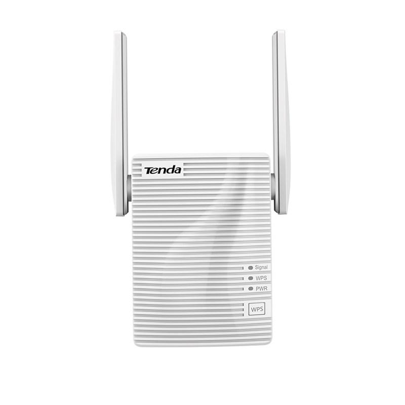 Tenda AC750 Dual Band WiFi Repeater, A15; Interface: 1* Megabit LAN Ethernet ports; Antenna: 2* 2dBi Omni-directional antennas; Wireless Standards: IEEE 802.11n/a/ac/ IEEE 802.11b/g/n; Frequency: 2.4GHz, 5GHz; Wireless Speed: 5GHz Up to 433Mbps/ 2.4GHz Up to 300Mbps; Power: Input - 100-240V—50/60Hz