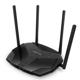 Mercusys MR60X Dual-Band WiFi 6 Router (AX15000), Standarde wireless: Wi-Fi 802.11ax / ac / a / b / g / n, Viteza wireless:   1201 Mbps (5 GHz) + 300 Mbps (2.4 GHz), Interfata:   1 × Port WAN Gigabit + 3 porturi Gigabit LAN, 4 x Antene externe de 5dBi.