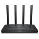 TP-LINK Wireless Router AX1500 WI-FI6, DUAL-BAND, ARCHER AX12; Standarde wireless: IEEE 802.11ax/ac/n/a 5 GHz, IEEE 802.11n/b/g 2.4 GHz, viteze wireless: 5 GHz: 1201 Mbps (802.11ax) 2.4 GHz: 300 Mbps (802.11n), 4 x antene fixe, mod router, mod access point, interfata: 1× port WAN Gigabit, 3× porturi