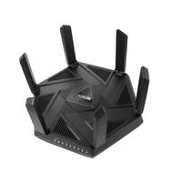 Router Wireless Asus RT-AXE7800, tri-band, WI-FI 6, , standarde reteaEEE 802.11a, IEEE 802.11b, IEEE 802.11g, WiFi 4 (802.11n) WiFi 5 (802.11ac), WiFi 6 (802.11ax), WiFi 6E (802.11ax), IPv4, IPv6 574+4804+2402 Mbps, 6 antene externe, Procesor: 1.7Ghz, 256mb ram, Tri-band Wi-Fi: 2.4 GHz / 5 GHz / 6