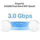 TP-Link AX3000 whole home mesh Wi-Fi 6 System, Deco X50-POE(3-pack); Dual- Band, Standarde Wireless: IEEE 802.11ax/ac/n/a 5 GHz, IEEE 802.11ax/n/b/g 2.4 GHz ,viteza wireless: 5 GHz: 2402 Mbps, 2.4 GHz: 574 Mbps, 2 x antene interne, 2×2 MU-MIMO, Mod Router, Mod Access Point, interfata: 3 x