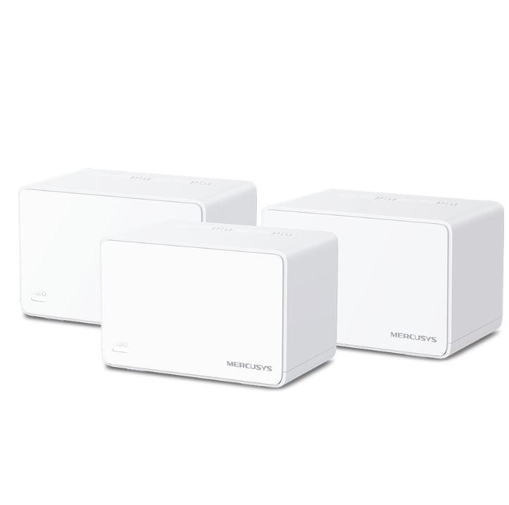 Mercusys AX3000 Whole Home Wi-Fi system HALO H80X(3-PACK),wi-fi 6 Dual-Band, Standarde Wireless: IEEE 802.11ax/ac/n/a 5 GHz, IEEE 802.11ax/n/b/g 2.4 GHz, viteza wireless: 2402 Mbps on 5 GHz, 574 Mbps on 2.4 GHz, Securitate wireless: WPA-PSK/WPA2-PSK/WPA3, Moduri operare: Router, Access Point