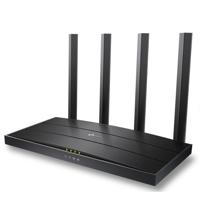 TP-LINK Wireless Router AX1500 WI-FI6, DUAL-BAND, ARCHER AX12; Standarde wireless: IEEE 802.11ax/ac/n/a 5 GHz, IEEE 802.11n/b/g 2.4 GHz, viteze wireless: 5 GHz: 1201 Mbps (802.11ax) 2.4 GHz: 300 Mbps (802.11n), 4 x antene fixe, mod router, mod access point, interfata: 1× port WAN Gigabit, 3× porturi