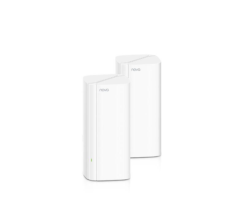 Tenda Whole Home Mesh WiFi System AX3000,Dual-Band MX12-2 PACK ,Standard and Protocol: IEEE802.11a/b/g/n/ac/ax, IEEE 802.3, IEEE 802.3u, IEEE 802.3ab, Interfata: 3 x 10/100/1000Mbp, 4 x antene interne, Dimensiuni: 86x86x190mm, viteza wireless: 2.4GHz: 574Mbps, 5GHz: 2402Mbps .