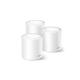 TP-Link AX3000 whole home mesh Wi-Fi 6 System, Deco X50(3-pack); Dual- Band, Standarde Wireless: IEEE 802.11ax/ac/n/a 5 GHz, IEEE 802.11ax/n/b/g 2.4 GHz, viteza wireless: 5 GHz: 2402 Mbps, 2.4 GHz: 574 Mbps, 2 x antene interne, 2×2 MU-MIMO, Mod Router, Mod Access Point, interfata 3 x 10/100/1000.