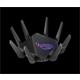 Asus Tri-band WiFi Gaming Router AX11000 PRO, GT-AX11000 PRO; Network Standard: IEEE 802.11ax, IPv4, IPv6, segment AX11000 ultimate AX performance, 2.4GHz 1148Mbps, 5G-1Hz 4804Mbps, 5G-2Hz 4804Mbps, 8 x antene detasabile, processor 2.0 Ghz, 256MB NAND flash, 1GB DDR4 RAM, Tri-band Wi-Fi: 2.4 GHz / 5