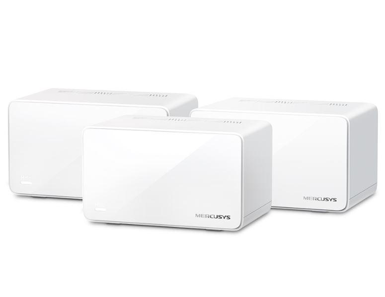 Mercusys AX6000 Whole Home Wi-Fi6 system HALO H90X(3-PACK),wi-fi 6 Dual-Band, Standarde Wireless: IEEE 802.11ax/ac/n/a 5 GHz, IEEE 802.11ax/n/b/g 2.4 GHz, Viteza wireless: 4804 Mbps în banda de 5 GHz, 1148 Mbps în banda de 2,4 GHz, Mod Router, Mod Access Point, Dimensiuni: 150 × 94 × 86.7 mm