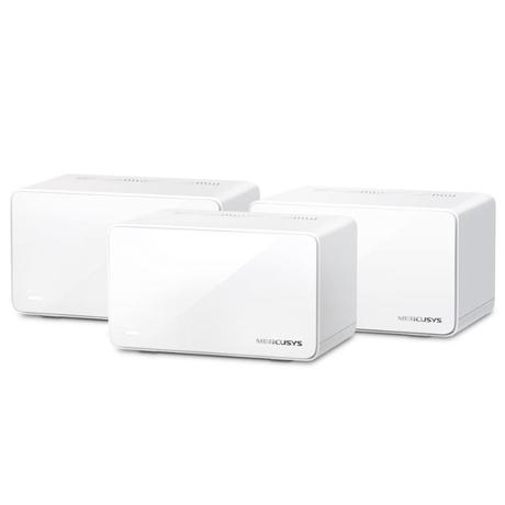 Mercusys AX6000 Whole Home Wi-Fi6 system HALO H90X(3-PACK),wi-fi 6 Dual-Band, Standarde Wireless: IEEE 802.11ax/ac/n/a 5 GHz, IEEE 802.11ax/n/b/g 2.4 GHz, Viteza wireless: 4804 Mbps în banda de 5 GHz, 1148 Mbps în banda de 2,4 GHz, Mod Router, Mod Access Point, Dimensiuni: 150 × 94 × 86.7 mm