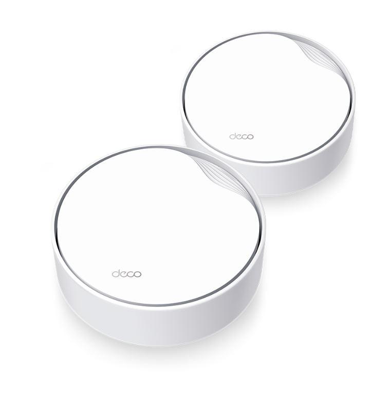 TP-Link AX3000 whole home mesh Wi-Fi 6 System, Deco X50-POE(2-pack); Dual- Band, Standarde Wireless: IEEE 802.11ax/ac/n/a 5 GHz, IEEE 802.11ax/n/b/g 2.4 GHz ,viteza wireless: 5 GHz: 2402 Mbps, 2.4 GHz: 574 Mbps, 2 x antene interne, 2×2 MU-MIMO, Mod Router, Mod Access Point, interfata: 1 x