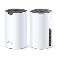 TP-Link Sistem Mesh Wi-Fi pentru întreaga casă AC1900, DECO S7(2- PACK);WI-FI 5, Standarde wireless: IEEE 802.11ac/n/a 5 GHz, IEEE 802.11n/b/g 2.4 GHz, viteza wireless: 5 GHz: 1300 Mbps, 2.4 GHz: 600 Mbps, 3 x antene interne, MU-MIMO, Mod Router, Mod Access Point, interfata: 3 x 10/100/1000.