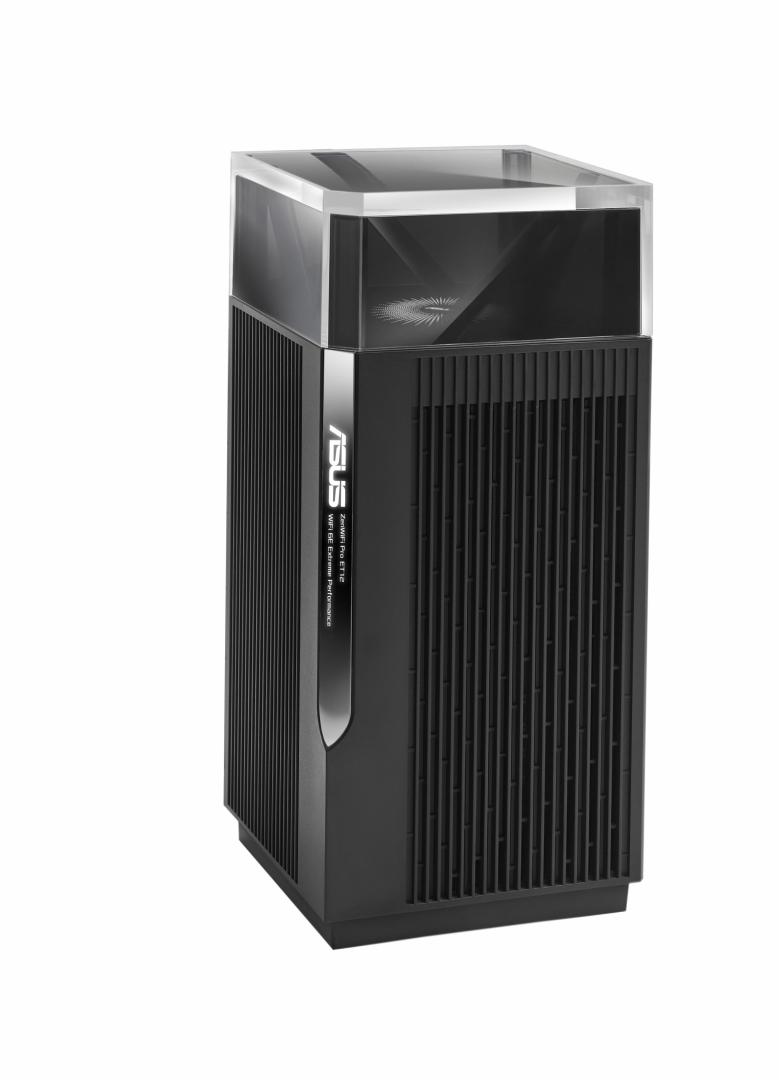 Asus Tri band home Mesh ZENwifi PRO system, ET12(1-PK) pack, AXE11000 1148+4804+4804Mbps,10 X antene interne, Tri-Band: 2.4GHz 4x4, 5GHz 4x4, 6GHz 4x4, Procesor: 2.0 GHz quad-core 64bits, Memorie: 256 MB Flash, 1GB RAM, interfata: RJ45 for 2.5G BaseT for WAN x 1, RJ45 for 2.5G BaseT for LAN x 1