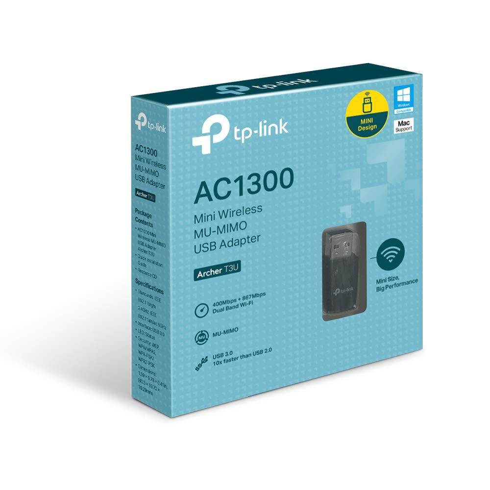 Adaptor Wireless TP-link ARCHER T3U, AC1300, Mini MU-MIMO, USB 3.0