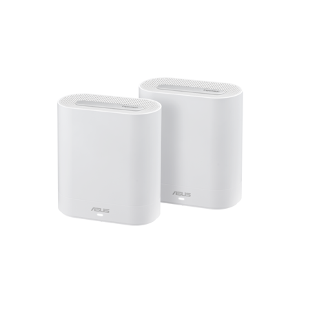 ASUS ExpertWiFi EBM68 (2PK) AX7800 Tri-Band WiFi 6 Mesh WiFi System, suitable for all businesses, supports up to 5 SSIDs, customized guest portal, 2.5 Gbps port, enterprise-grade network security and easy management ASUS ExpertWiFi app
