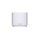 Asus dual-band large home Mesh ZENwifi system, XD4 PLUS 1 pack; white, AX1800 , 1201 Mbps+ 574 Mbps, 128 MB Flash, 256 MB RAM ; IEEE 802.11a, IEEE 802.11b, IEEE 802.11g, WiFi 4 (802.11n), WiFi 5 (802.11ac), WiFi 6 (802.11ax), IPv4, IPv6, 2 x antene interne, MIMO technology, Dual Band, 2.4 G Hz / 5