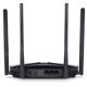 Mercusys MR60X Dual-Band WiFi 6 Router (AX15000), Standarde wireless: Wi-Fi 802.11ax / ac / a / b / g / n, Viteza wireless:   1201 Mbps (5 GHz) + 300 Mbps (2.4 GHz), Interfata:   1 × Port WAN Gigabit + 3 porturi Gigabit LAN, 4 x Antene externe de 5dBi.