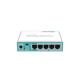 MIKROTIK 5-PORT GIGABIT ETHERNET ROUTER, RB750GR3, 5*10/100/1000Ethernet ports, CPU nominal frequency: 880 MHz, 2* CPU corecount, 4*CPU Threads count, Size of RAM: 256 MB, 5W