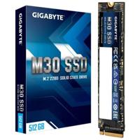 Gigabyte SSD M.2 PCIe M30 512GB  Interface PCIe 3.0x4, NVMe 1.3 Form Factor M.2 2280 Total Capacity 512GB NAND 3D TLC NAND Flash External DDR Cache DDR3L 2Gb Sequential Read speed Up to 3500 MB/s Sequential Write speed Up to 2600 MB/s Random Read IOPS up to 350K Random Write IOPS up to 302K