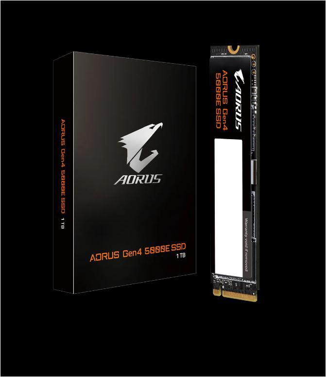 SSD GIGABYTE AORUS 1TB, M.2, PCI-Express 4.0 x4, NVMe 1.4, viteza citire: 5000 MB/s, Viteza scriere: 4600 MB/s.