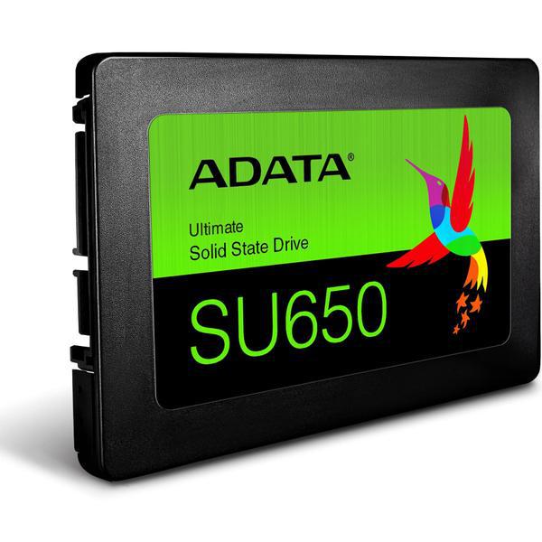 SSD ADATA 2TB 2.5 SATA3 6GB/s SU650, MTBF: 2.000.000 hours, max sequential read 520MB/s, max sequential write 450MB/s