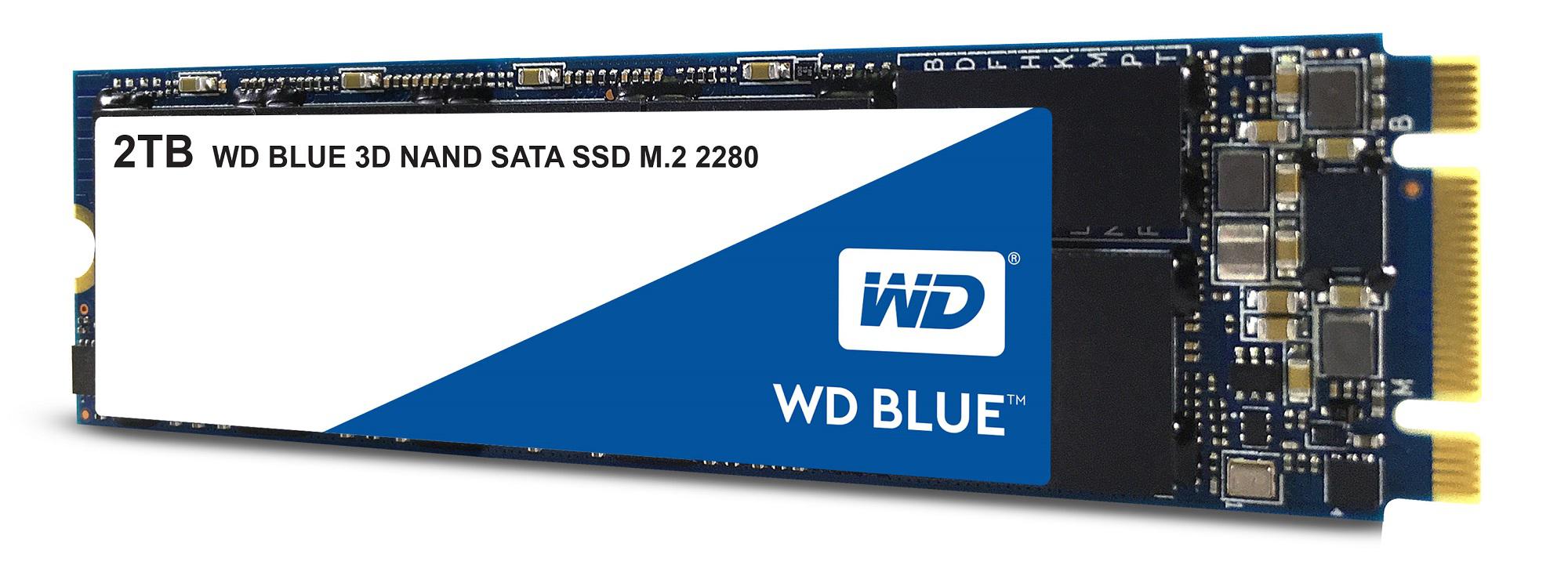 SSD Western Digital Blue 3D, 2TB, SATA III, M.2