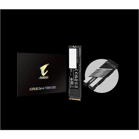 SSD GIGABYTE AORUS 1TB, M.2, PCI-Express 4.0 x4, NVMe 1.4, viteza citire: 7300 MB/s, Viteza scriere: 6000 MB/s.