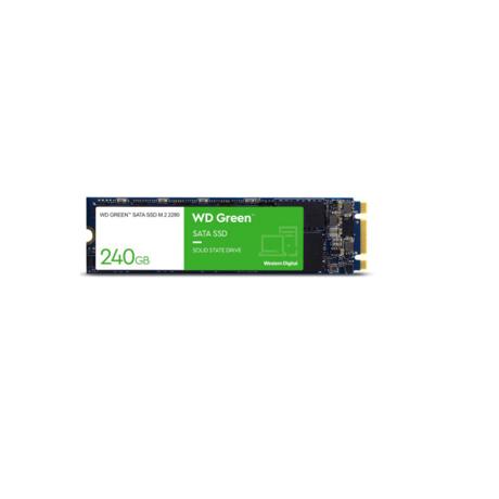 SSD WD, 240GB, Green, M.2, 6 Gb/s, 7mm, 2.5, R/W speed: up to 540MBs/465MBs
