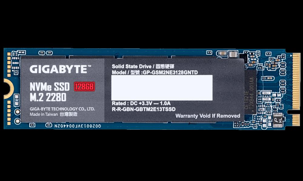 SSD Gigabyte, 128GB, NVMe, M.2