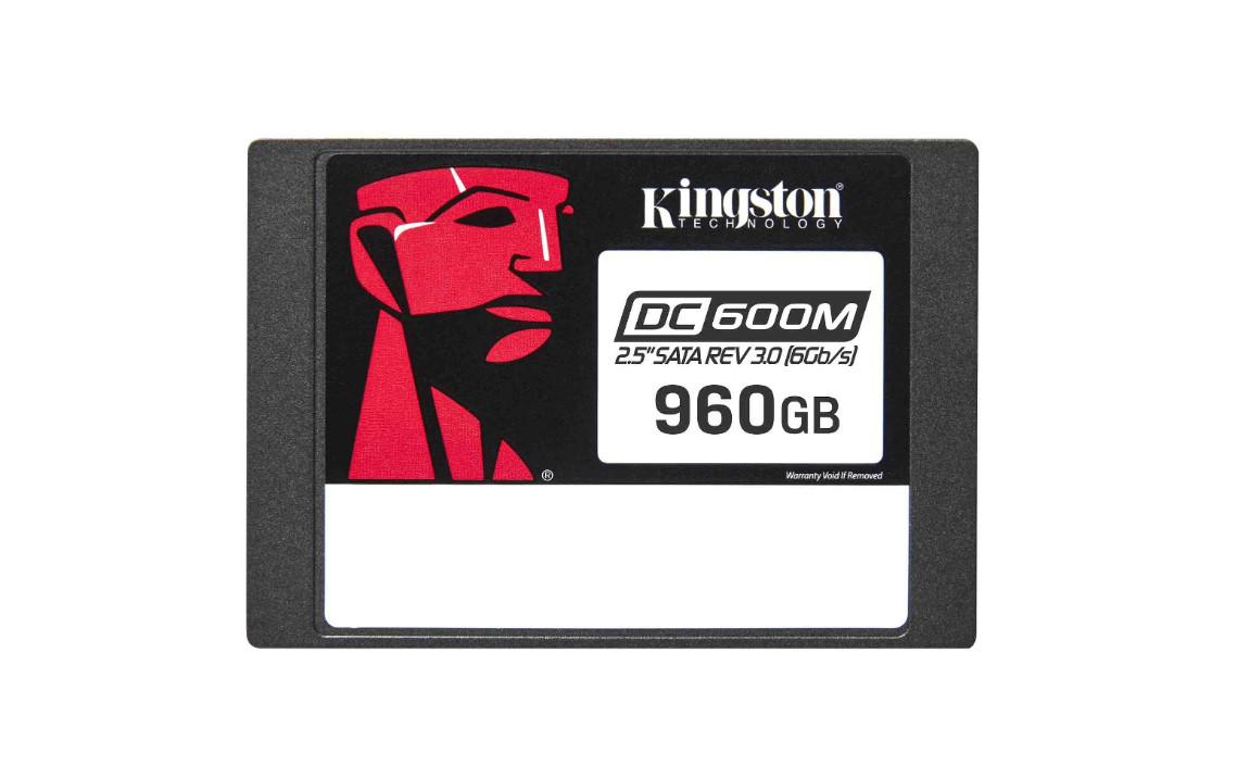 SSD Kingston, DC600M, 2.5", 960GB, SATA 3.0 (6GB/s), R/W speed: 560MBs/530MBs