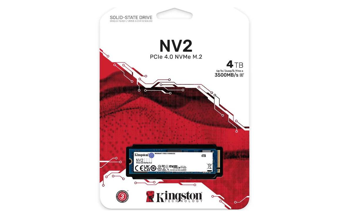 SSD Kingston, SNV2S, M2-2280, 4TB, PCI Express 3.0 x4 NVMe