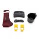 Scaun auto I-size U-Grow Goldfix Plus, isofix, 76-150 cm (9-36 kg), boxa bluetooth, rosu