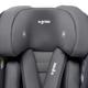 Scaun auto I-size U-Grow Goldfix Plus, isofix, 76-150 cm (9-36 kg), boxa bluetooth, gri