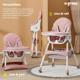 Scaun de masa 2 in 1, pliabil, roz, U-Grow