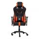 Scaun gaming X by Serioux, Kessian, ajustabil, piele sintetica, piston pe gaz, manere reglabile, baza stea cu 5 picioare, greutate maxima admisa 150Kg, perne detasabile, negru/portocaliu