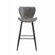 Set of 2 retro bar chairs - Light grey 