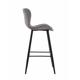 Set of 2 retro bar chairs - Light grey 