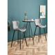 Set of 2 retro bar chairs - Light grey 